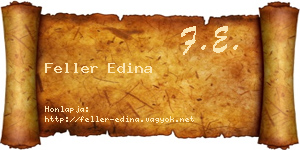 Feller Edina névjegykártya
